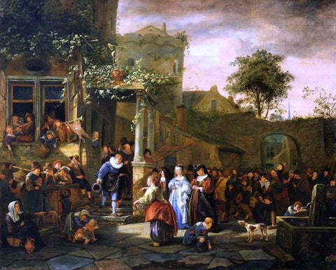  Jan Steen A Village Wedding - Hand Painted Oil Painting