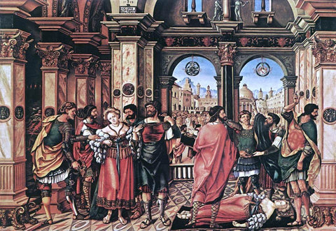  The Elder Jorg Breu The Suicide of Lucretia - Hand Painted Oil Painting