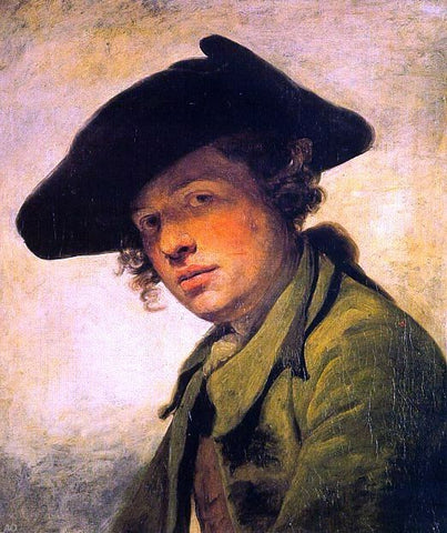  Jean Baptiste Greuze A Young Man in a Hat - Hand Painted Oil Painting