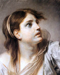  Jean Baptiste Greuze Fear, Expression Head - Hand Painted Oil Painting