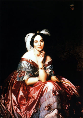  Jean-Auguste-Dominique Ingres Baronesss Betty de Rothschild - Hand Painted Oil Painting