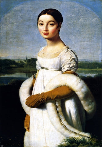  Jean-Auguste-Dominique Ingres Caroline Riviere - Hand Painted Oil Painting