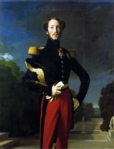  Jean-Auguste-Dominique Ingres Duke Ferdinand-Philippe of Orleans - Hand Painted Oil Painting
