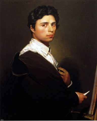  Jean-Auguste-Dominique Ingres Self Portrait at the Easel - Hand Painted Oil Painting