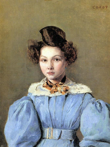  Jean-Baptiste-Camille Corot Laura Sennegon, Carot's Neice, Later Madame Baudot - Hand Painted Oil Painting