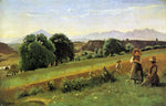  Jean-Baptiste-Camille Corot Mornex Landscape - Hand Painted Oil Painting