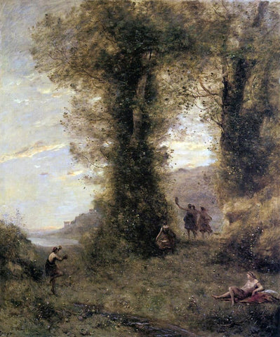  Jean-Baptiste-Camille Corot Pastorale - Hand Painted Oil Painting