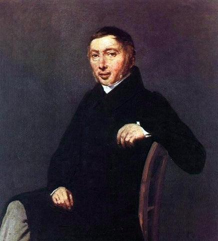  Jean-Baptiste-Camille Corot Portrait of Laurent-Denis Sennegon - Hand Painted Oil Painting
