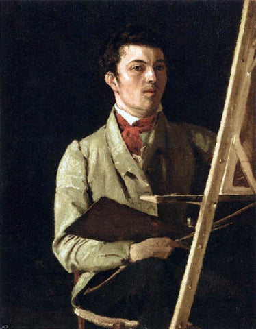  Jean-Baptiste-Camille Corot Self-Portrait - Hand Painted Oil Painting