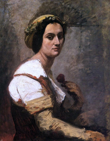  Jean-Baptiste-Camille Corot Sibylle - Hand Painted Oil Painting