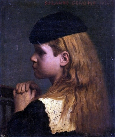  Jean-Leon Gerome Portrait of a Girl - Hand Painted Oil Painting