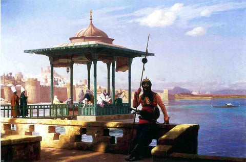  Jean-Leon Gerome The Harem in a Kiosk - Hand Painted Oil Painting