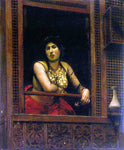  Jean-Leon Gerome Woman at Her Window - Hand Painted Oil Painting