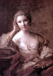  Jean-Marc Nattier Portrait of a Young Woman Painter - Hand Painted Oil Painting