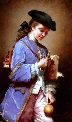  Jeanne Bole L'enfant Au Bilboquet - Hand Painted Oil Painting