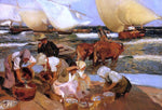 Joaquin Sorolla Y Bastida Beach at Valencia (also known as Afternoon Sun) - Hand Painted Oil Painting