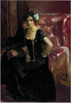  Joaquin Sorolla Y Bastida Clotilde in Evening Dress - Hand Painted Oil Painting