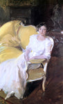  Joaquin Sorolla Y Bastida Clotilde Sitting on the Sofa - Hand Painted Oil Painting