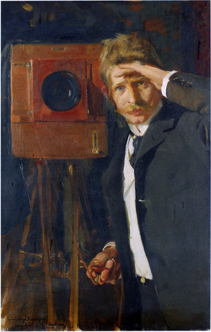  Joaquin Sorolla Y Bastida Portrait of Photographer, Christian Franzen - Hand Painted Oil Painting