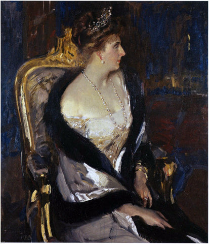  Joaquin Sorolla Y Bastida Queen Victoria Eugenia of Spain - Hand Painted Oil Painting