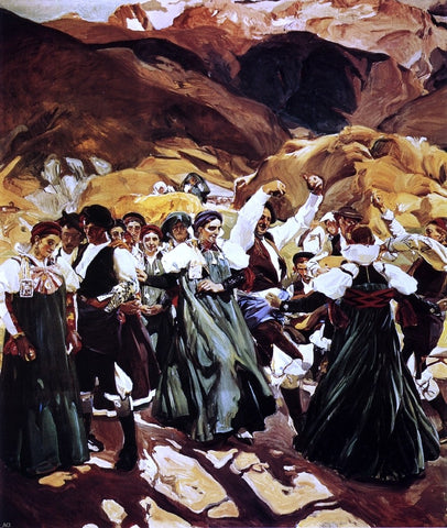  Joaquin Sorolla Y Bastida The Jota (Aragon) - Hand Painted Oil Painting