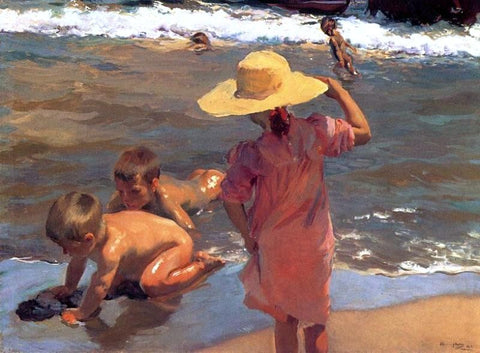  Joaquin Sorolla Y Bastida The Young Amphibians - Hand Painted Oil Painting