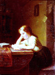  Johann Georg Meyer Von Bremen Das Lesende Madchen - Hand Painted Oil Painting