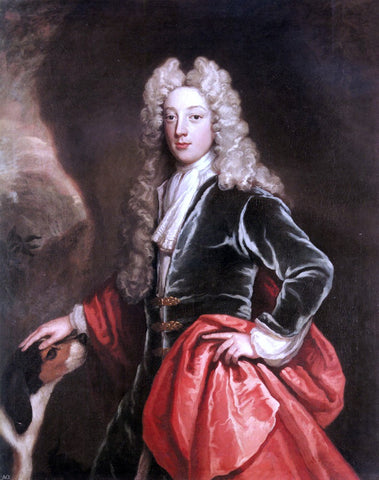  John Baptist De Medina Portrait of Thomas Boothby (1681-1752) - Hand Painted Oil Painting