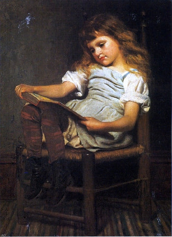  John George Brown First Reader - Hand Painted Oil Painting