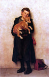  John George Brown The Bootblack - Hand Painted Oil Painting