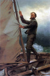  John George Brown The Coming Squall - Hand Painted Oil Painting