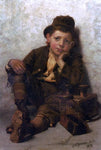  John George Brown The Little Shoe-Shine Boy - Hand Painted Oil Painting