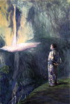  John La Farge Li-Tai-Pe and the Waterfall - Hand Painted Oil Painting