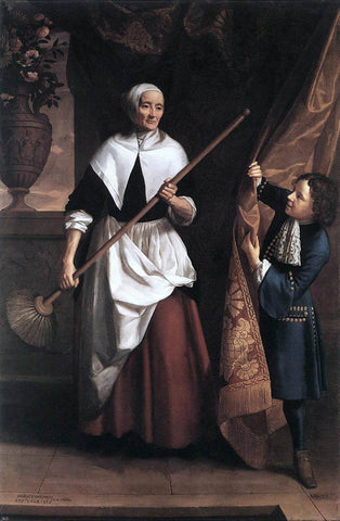  John Riley Bridget Holmes, a Nonagenarian Housemaid - Hand Painted Oil Painting