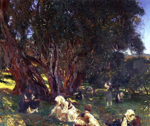  John Singer Sargent Albanian Olive Gatherers - Hand Painted Oil Painting
