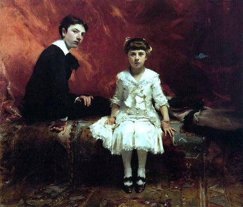  John Singer Sargent Edouard and Marie-Louise Pailleron - Hand Painted Oil Painting