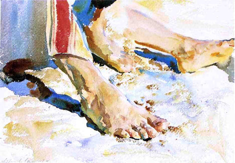 John Singer Sargent Feet of an Arab, Tiberias - Hand Painted Oil Painting