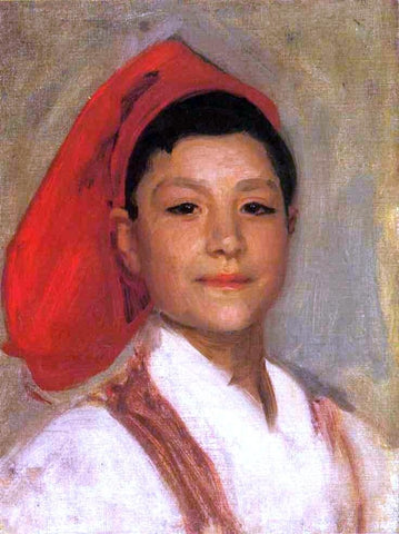  John Singer Sargent Head of a Neapolitan Boy - Hand Painted Oil Painting