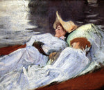  John Singer Sargent In a Punt - Hand Painted Oil Painting