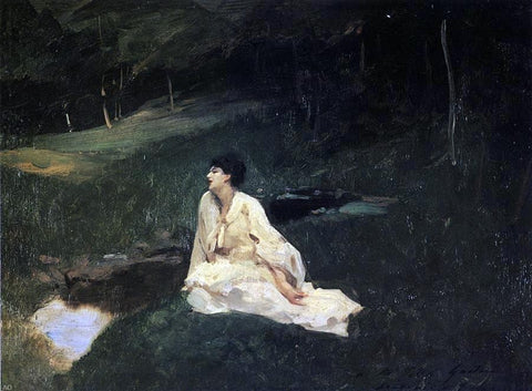  John Singer Sargent Judith Gautier (also known as By the River or Resting by a Spring) - Hand Painted Oil Painting