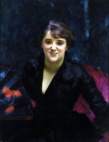  John Singer Sargent Madame Errazuriz (also known as The Lady in Black) - Hand Painted Oil Painting