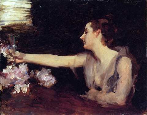  John Singer Sargent Madame Gautreau Drinking a Toast - Hand Painted Oil Painting