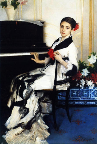  John Singer Sargent Madame Ramon Subercaseaux - Hand Painted Oil Painting