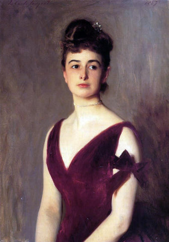  John Singer Sargent Mrs. Charles E. Inches nee Louise Pomeroy - Hand Painted Oil Painting