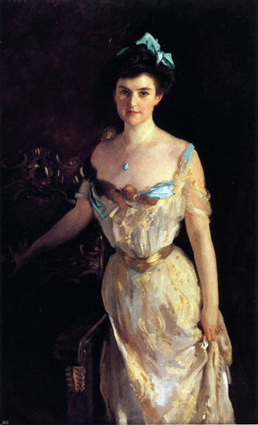  John Singer Sargent Mrs. Charles Pelham Curtis - Hand Painted Oil Painting