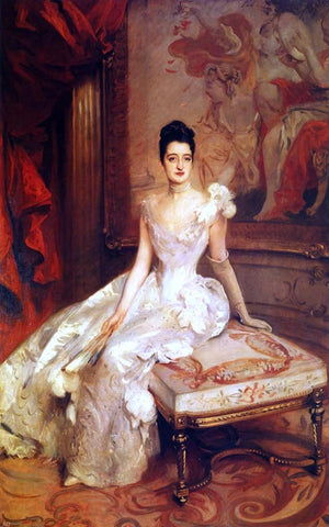  John Singer Sargent Mrs. Hamilton McKown Twombly (Florence Adele Vanderbilt) - Hand Painted Oil Painting