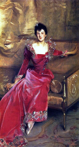  John Singer Sargent Mrs. Hugh Hammersley - Hand Painted Oil Painting