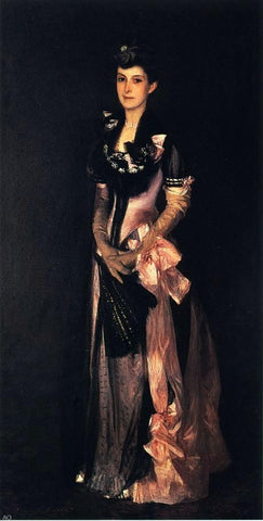  John Singer Sargent Mrs. Richard H. Derby - Hand Painted Oil Painting