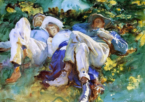 John Singer Sargent A Siesta - Hand Painted Oil Painting
