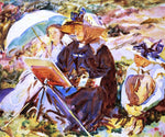  John Singer Sargent Simplon Pass: The Lesson - Hand Painted Oil Painting